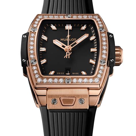 hublot king gold diamonds black|hublot big bang gold price.